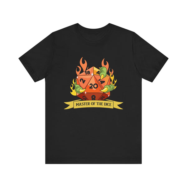 Adventure Master of the Dice T Shirt | Black