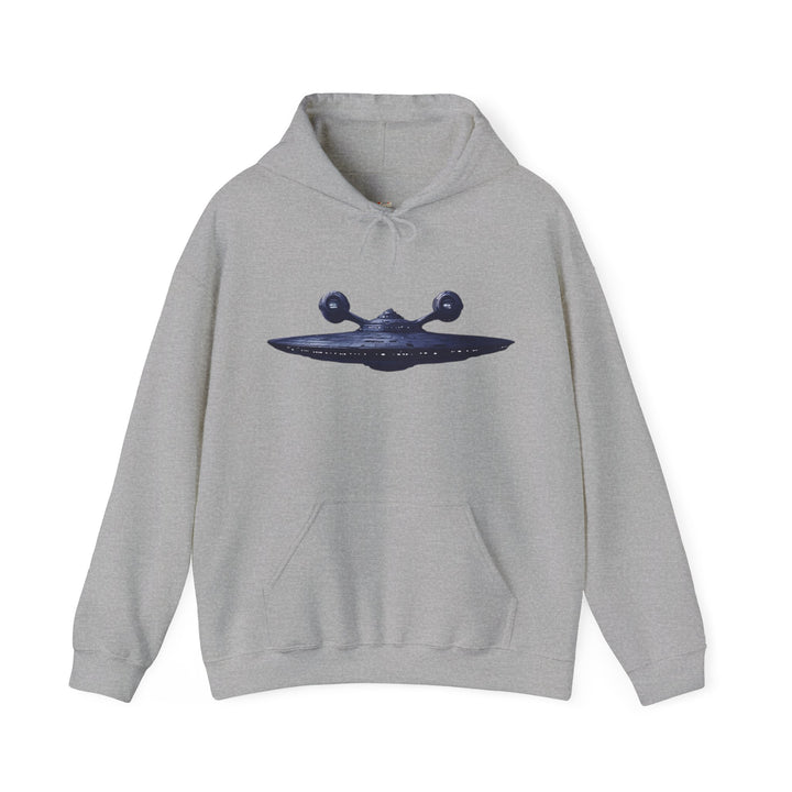 Star Trek Futuristic Spaceship Hoodie | Sport Grey