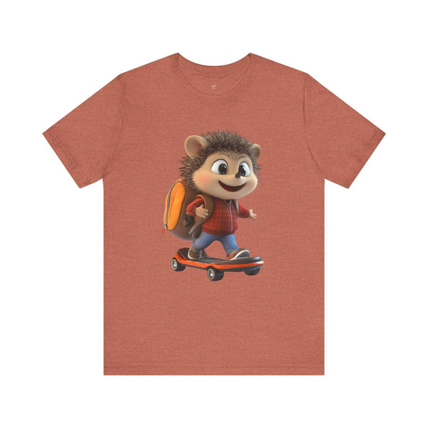 Sonic Skater Hedgehog Adventure T Shirt | Heather Clay