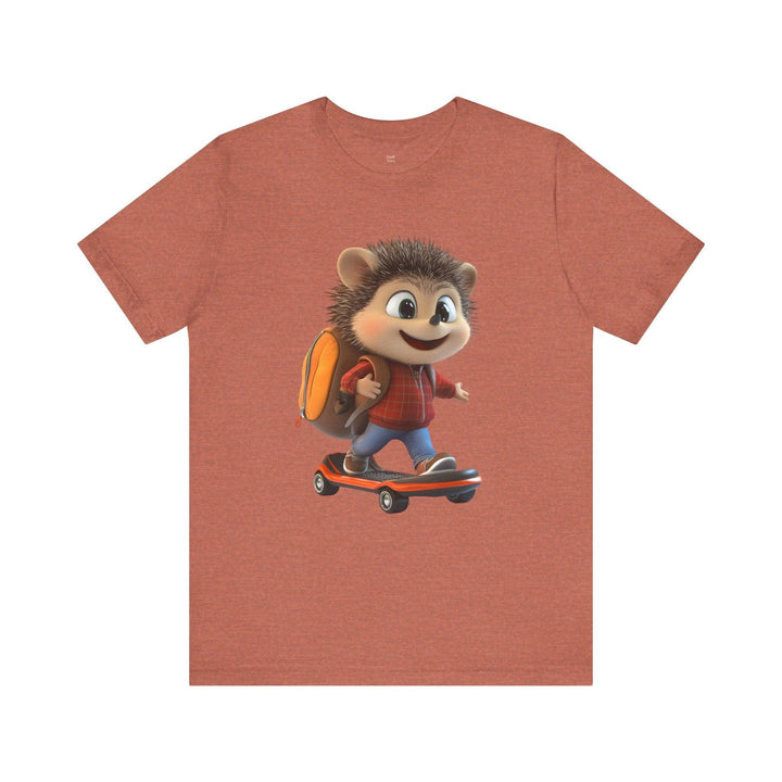 Sonic Skater Hedgehog Adventure T Shirt | Heather Clay Twill Tees