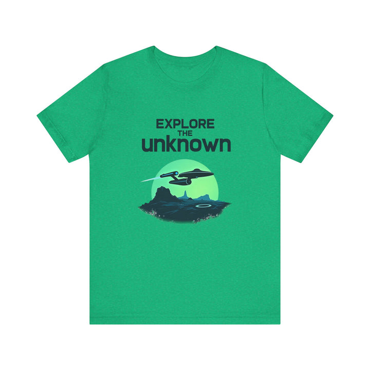 Star Trek Explore The Unknown T Shirt | Heather Kelly Twill Tees