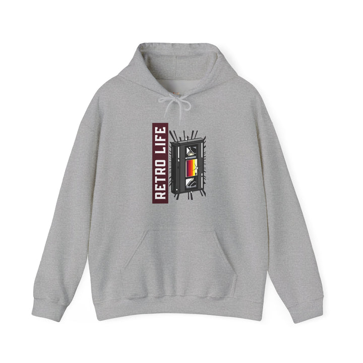 Retro Life Hoodie | Sport Grey