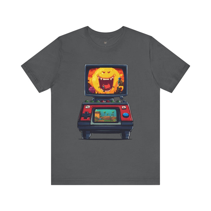 Retro Gaming Pixel Adventure Quest T Shirt | Asphalt