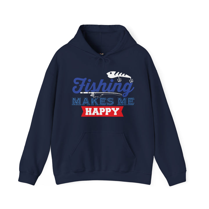 Fishing Happiness Hoodie | Navy