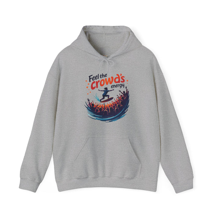 Rock Feel The Crowd's Energy Hoodie | Sport Grey