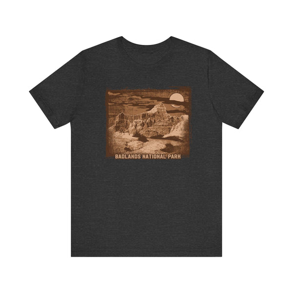 80s Badlands National Park T Shirt | Dark Grey Heather