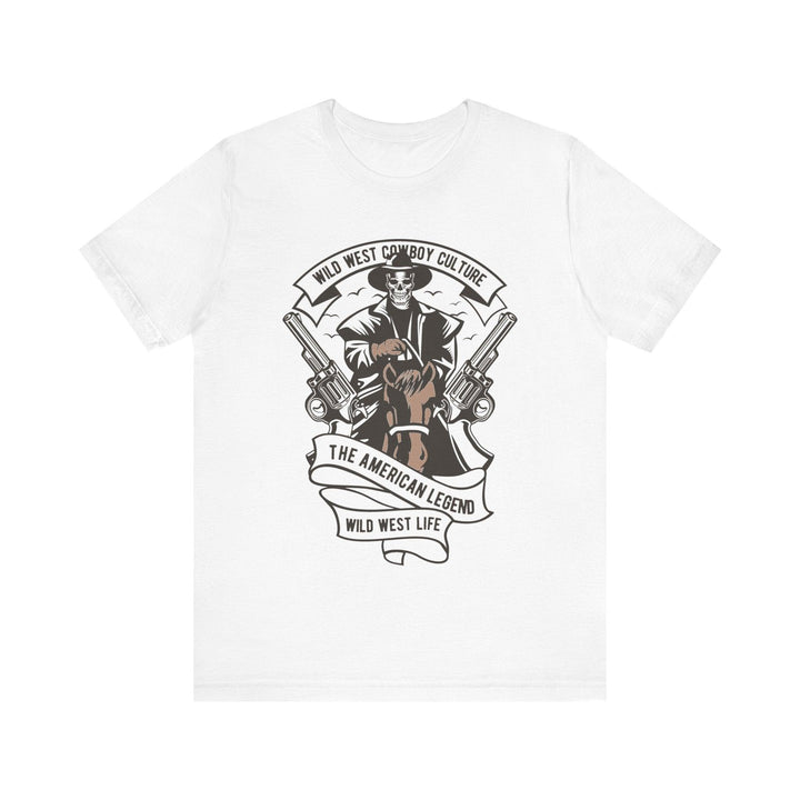 90s Wild West Cowboy T Shirt | White