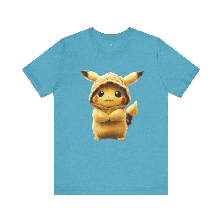 Pokemon Electric Hoodie Buddy T Shirt | Heather Aqua