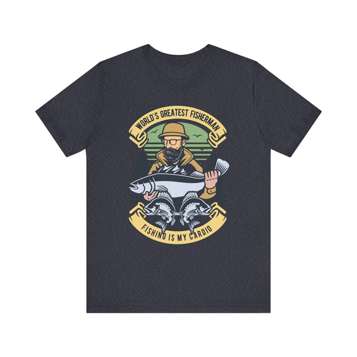 Fishing World's Greatest Fisherman T Shirt | Heather Navy