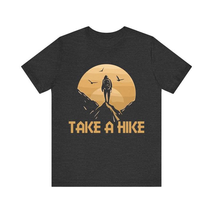 Hiking Sunset T Shirt | Dark Grey Heather