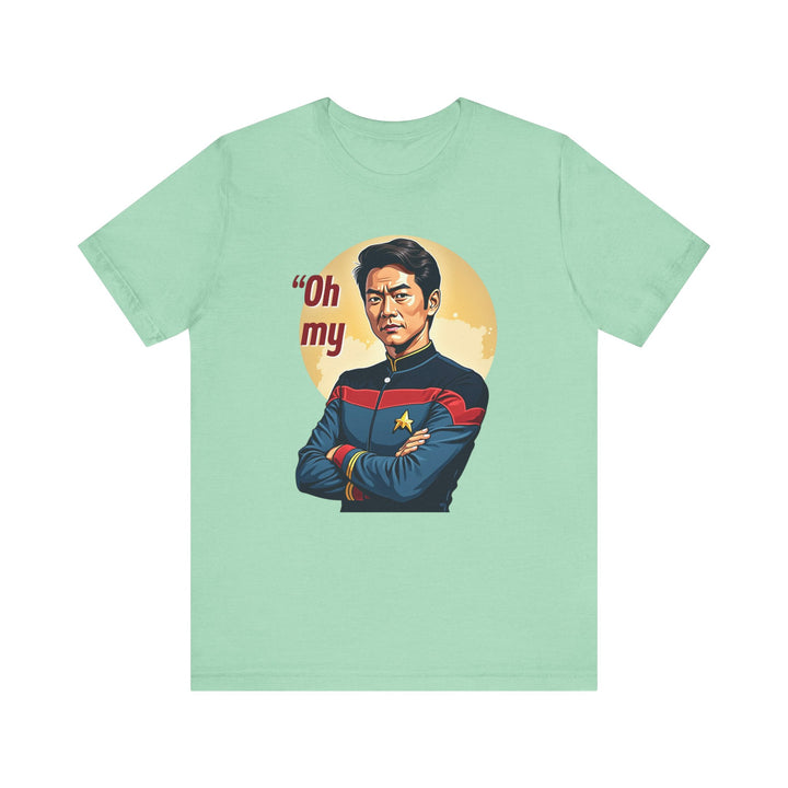 Star Trek Oh My Iconic Quote T Shirt | Heather Mint Twill Tees