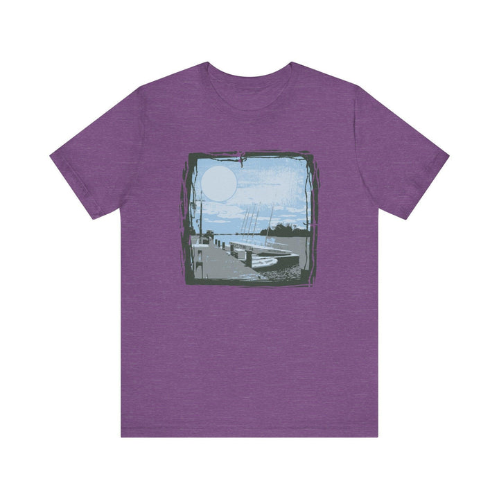 80s Serene Marina T Shirt | Heather Team Purple