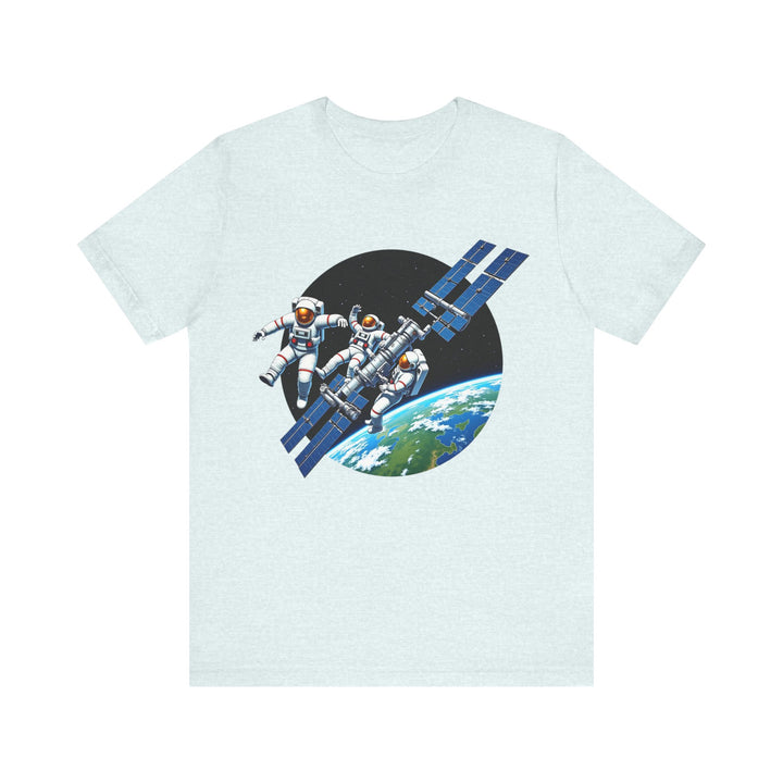 Nasa Spacewalk Adventures T Shirt | Heather Ice Blue