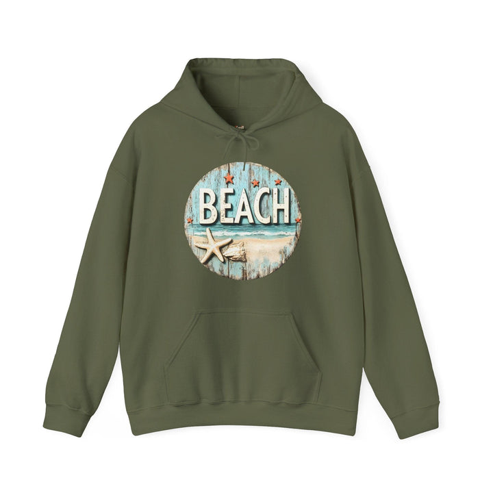 Beach Ocean Breeze Hoodie | Military Green