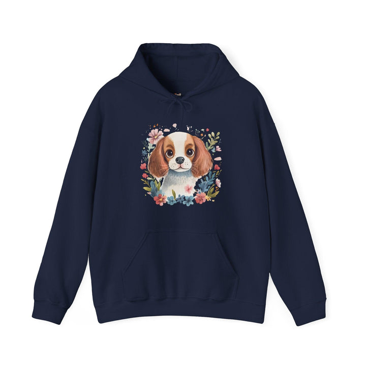 Flower Puppy Blossom Hoodie | Navy