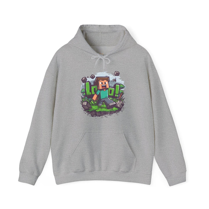 Minecraft Pixel Adventure Hoodie | Sport Grey