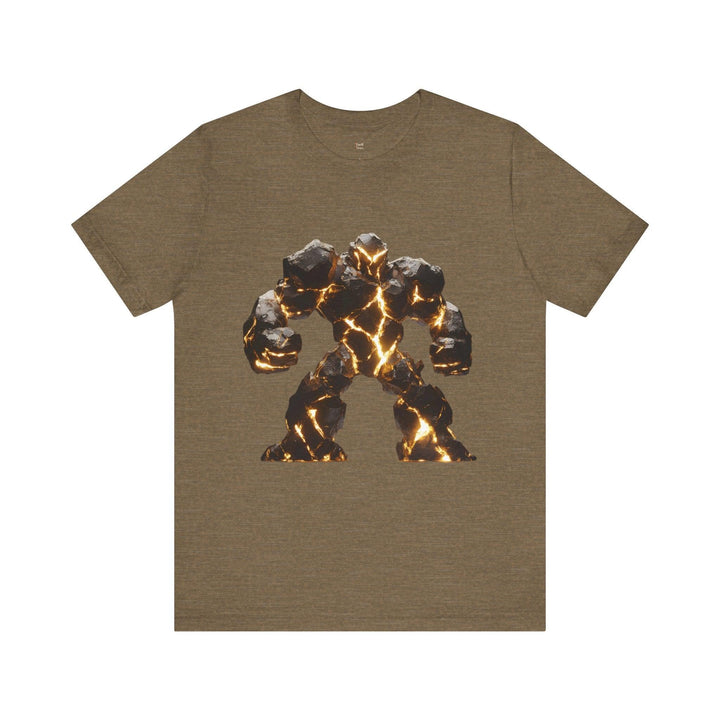 Pokemon Molten Golem T Shirt | Heather Olive