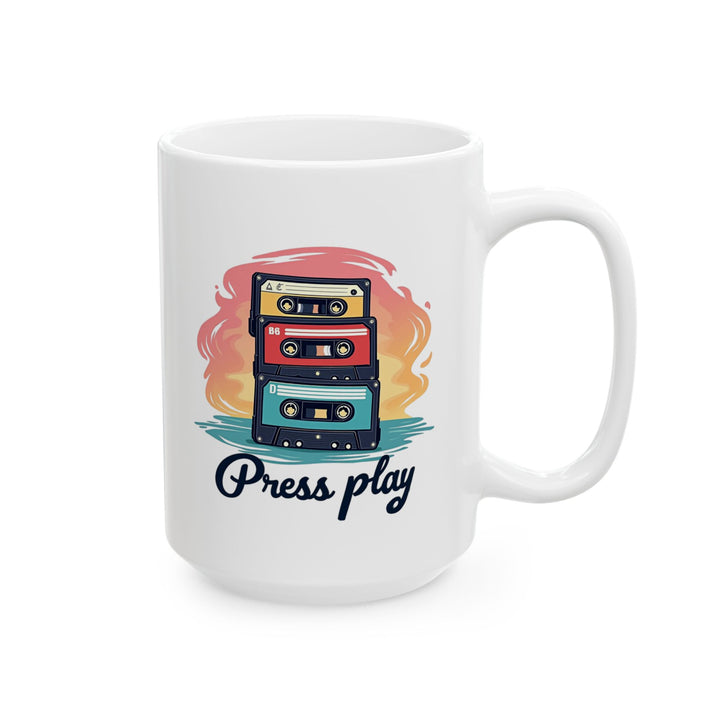 Retro Press Play Cassette Mug |