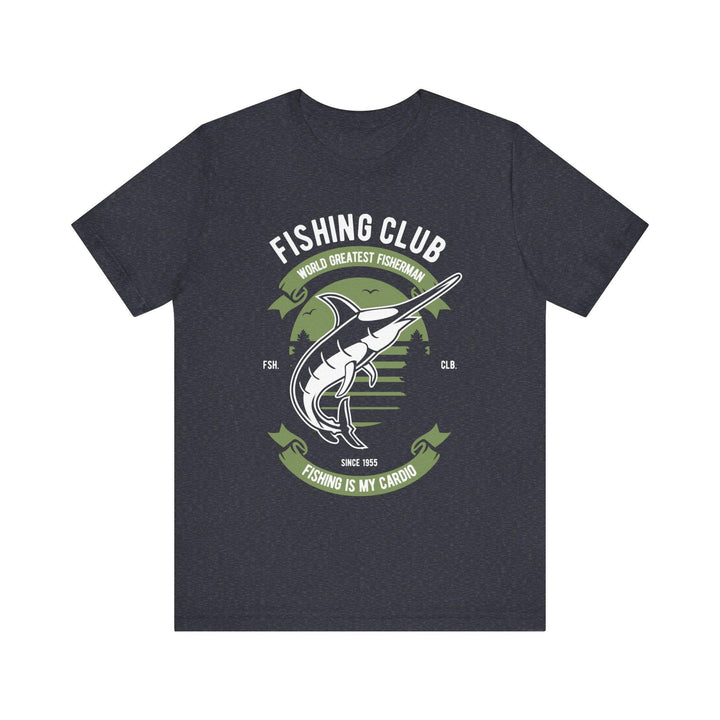 Fishing Club Cardio T Shirt | Heather Navy