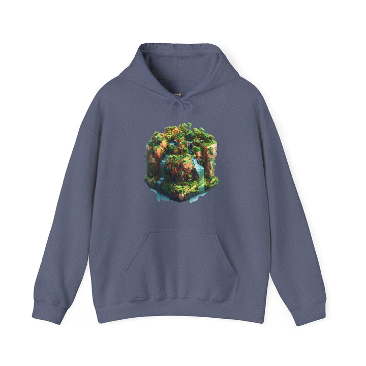 Minecraft Block World Adventures Hoodie | Heather Navy