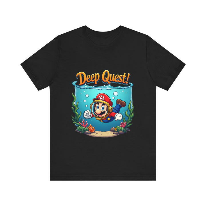 Mario Deep Quest T Shirt | Black Twill Tees