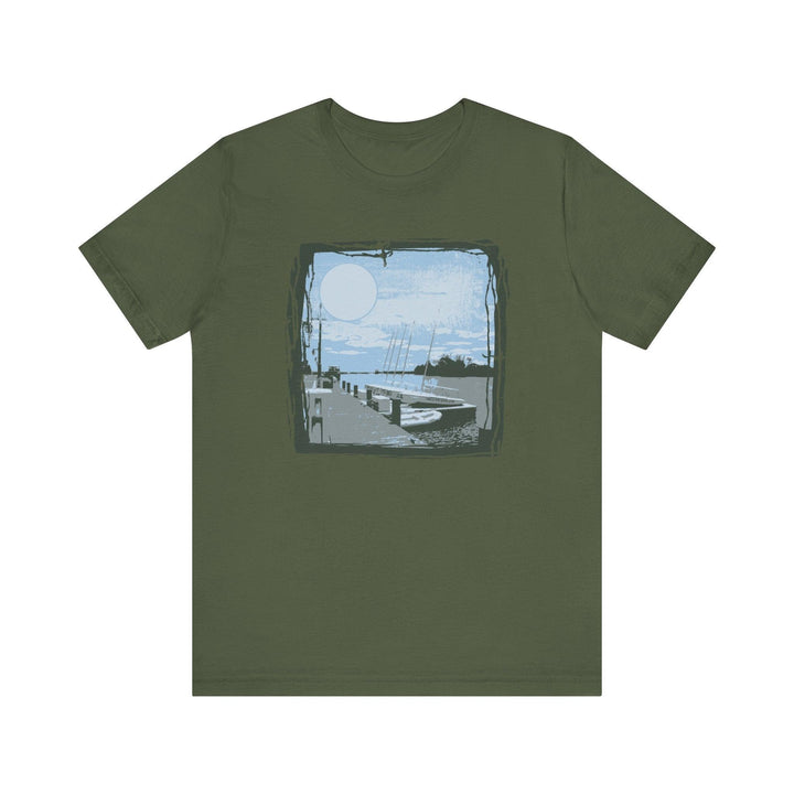 80s Serene Marina T Shirt | Military Green