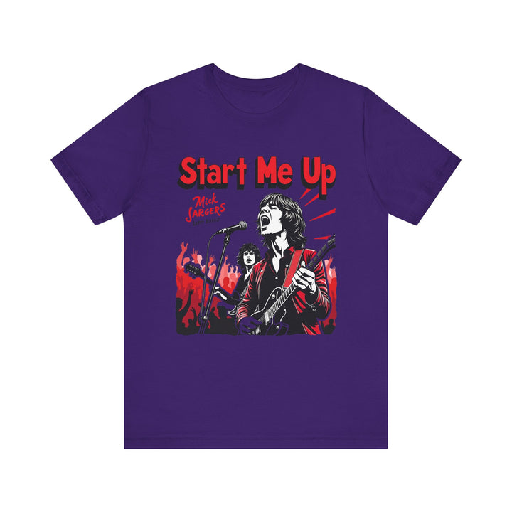 Band Start Me Up T Shirt | Team Purple Twill Tees