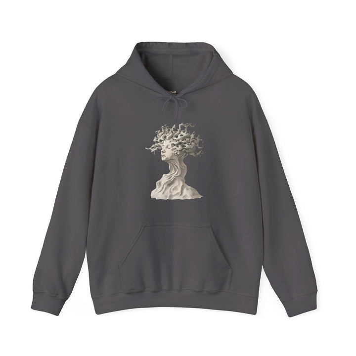 Flower Rooted in Nature Hoodie | Charcoal