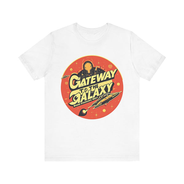 Alien Spaceport Gateway T Shirt | White