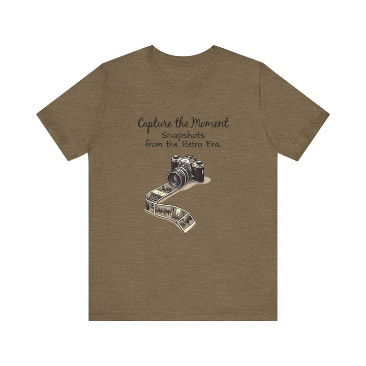 Retro Snapshots Capture the Moment T Shirt | Heather Olive