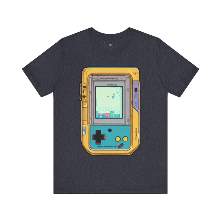 Retro Gaming Handheld Hero T Shirt | Heather Navy