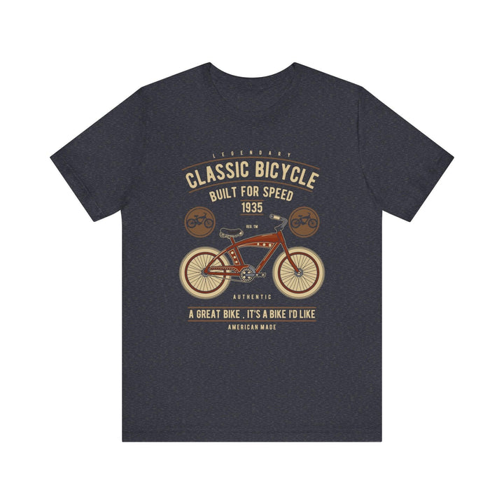 90s Classic Bicycle T Shirt | Heather Navy