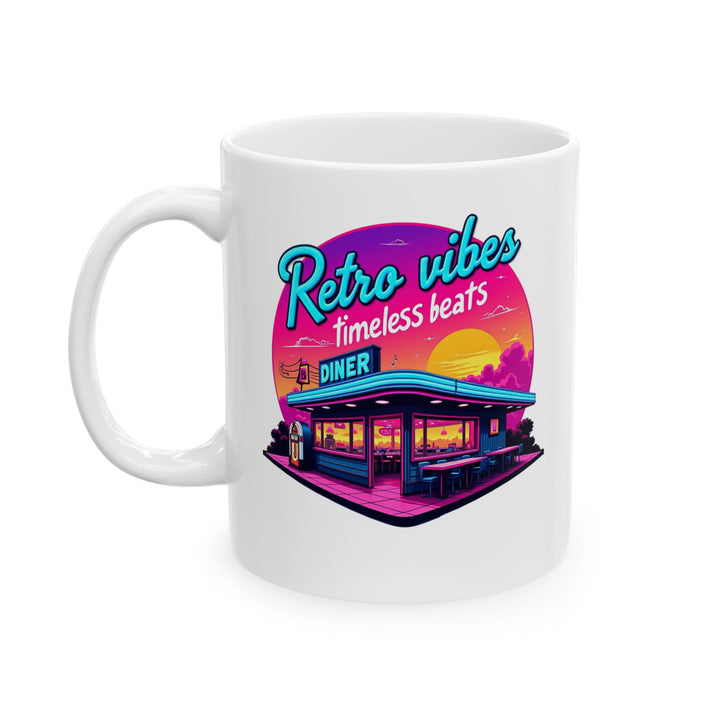 Retro Vibes Timeless Beats Mug | 11oz