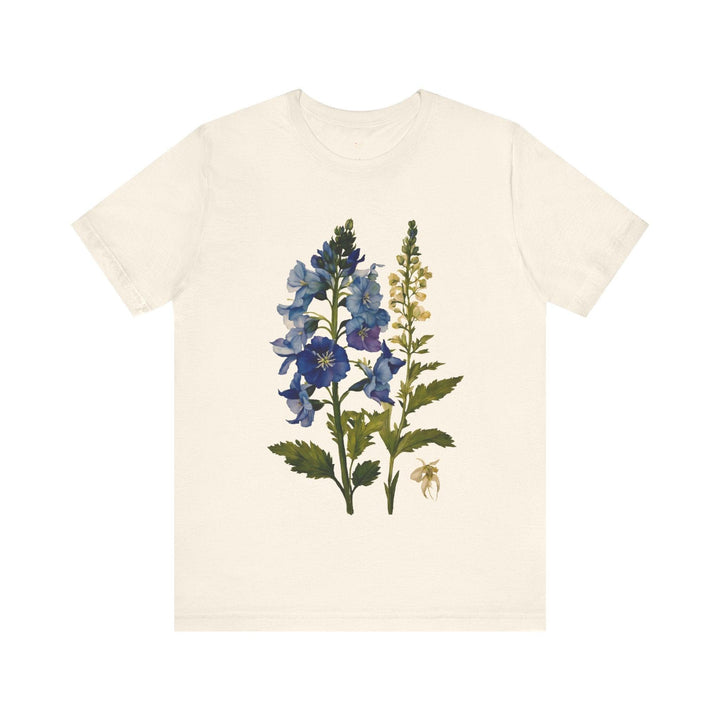 Flower Blue Blossom Beauty T Shirt | Natural