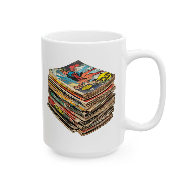 Retro Vintage Comics Stack Mug |