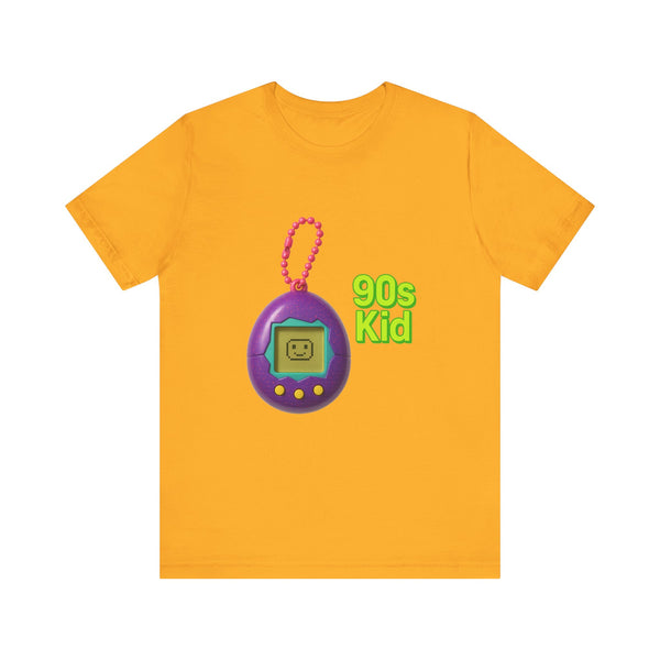 Retro Tamagotchi 90s Kid Vintage T-Shirt | Gold Twill Tees