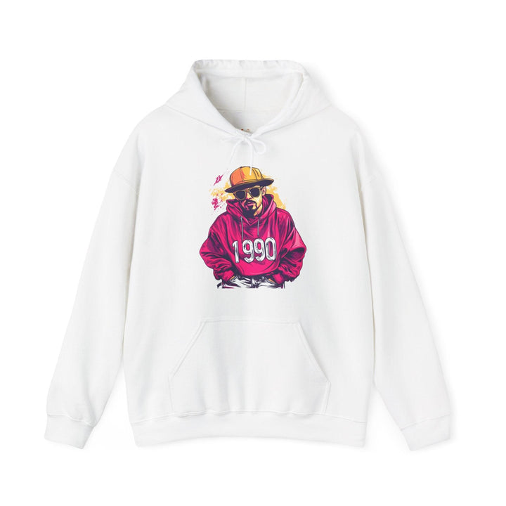 90s Street Style Hoodie | White