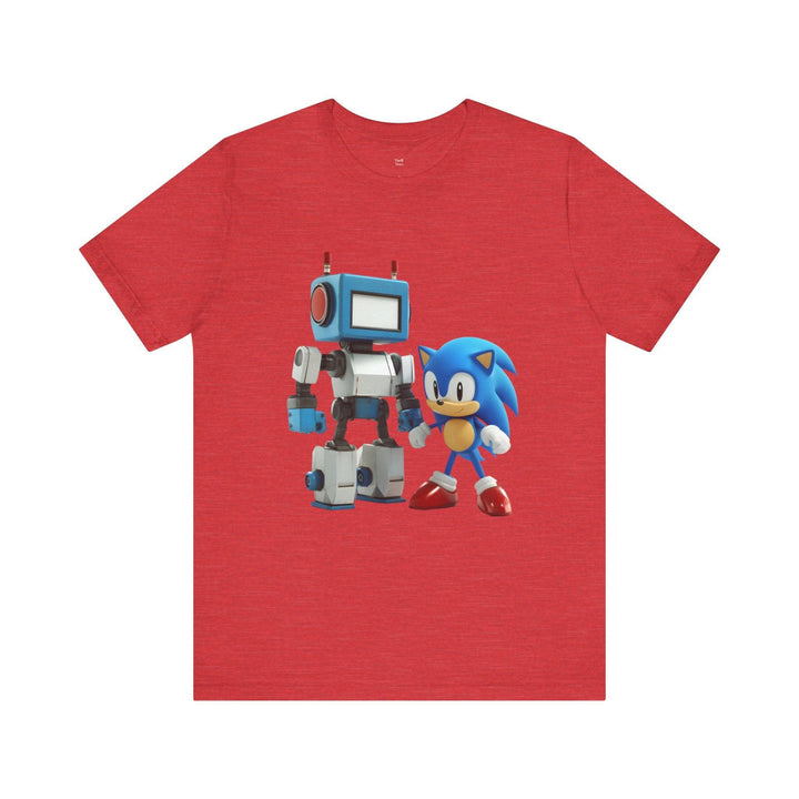 Sonic Techno Pals Adventure T Shirt | Heather Red