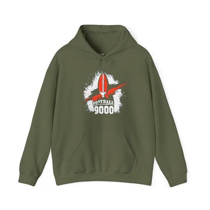 Nasa Football Rocket Hoodie | Military Green