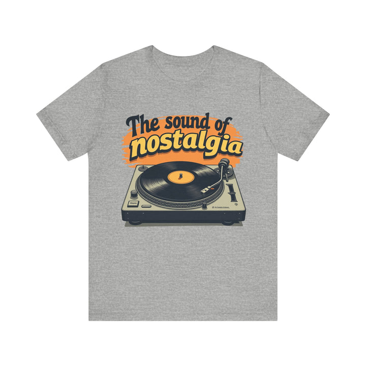 Classic The Sound Of Nostalgia T Shirt | Athletic Heather Twill Tees