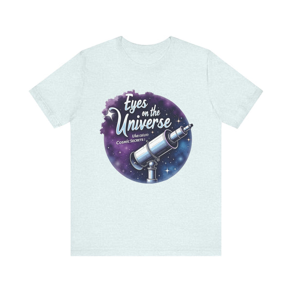 Nasa Stargazer Telescope T Shirt | Heather Ice Blue