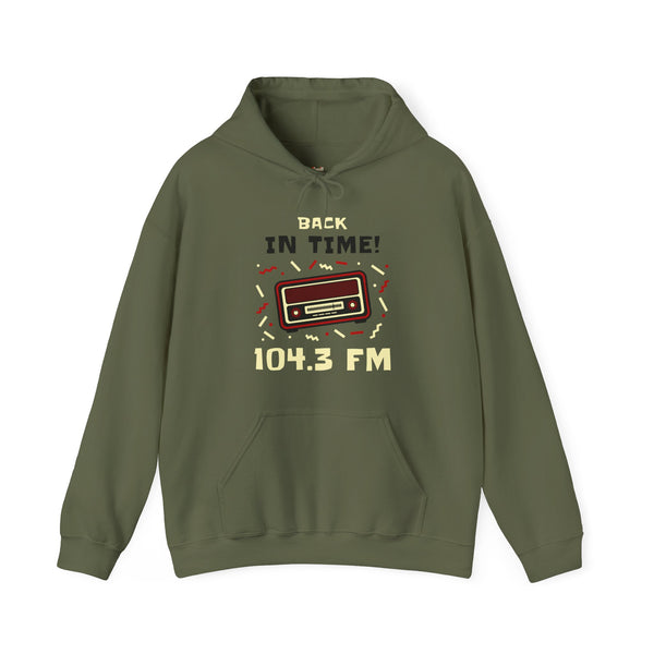 Classic Vintage Radio Hoodie | Military Green