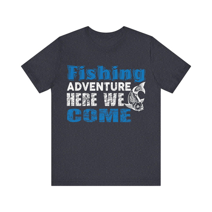 Fishing Adventure Journey T Shirt | Heather Navy