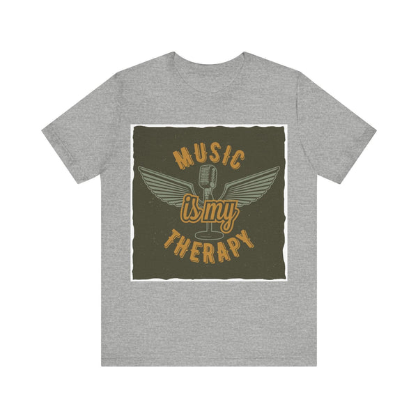 90s Music Therapy T Shirt | Athletic Heather