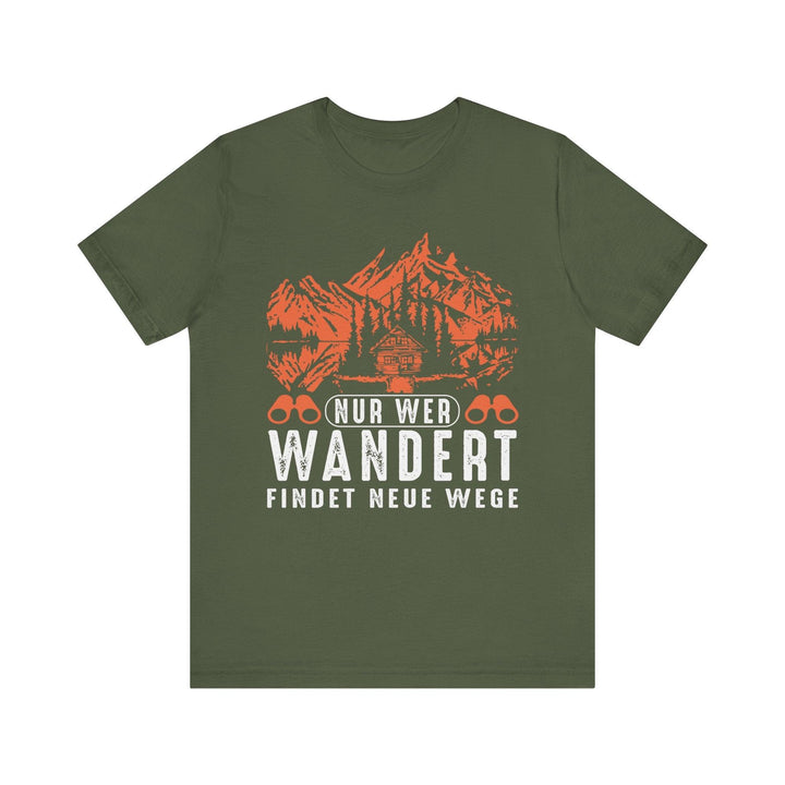 Hiking Wanderer’s Path T Shirt | Military Green