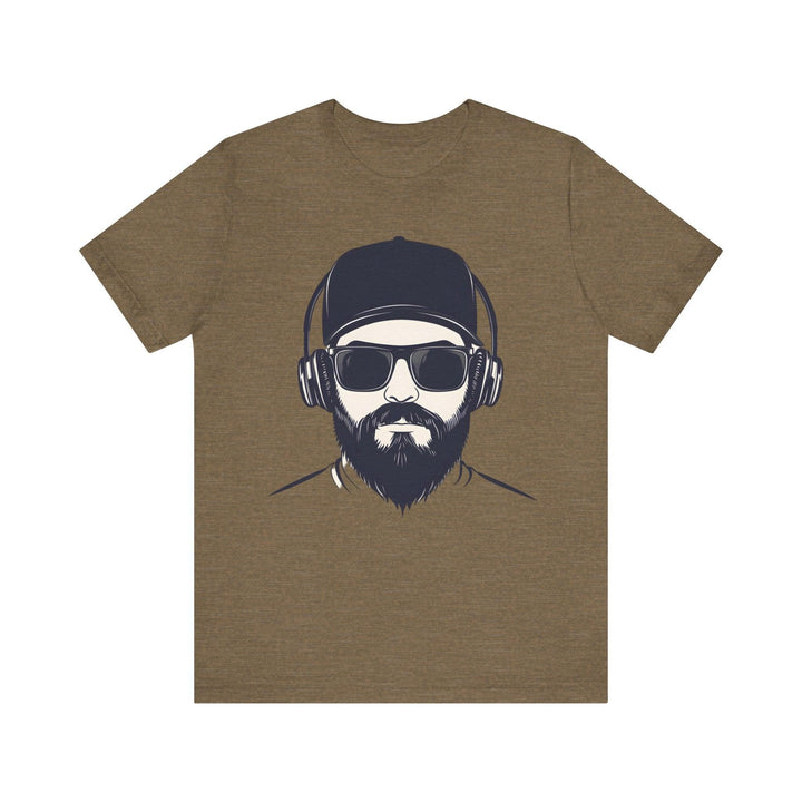 Rapper Bearded Beats T Shirt | Heather Olive