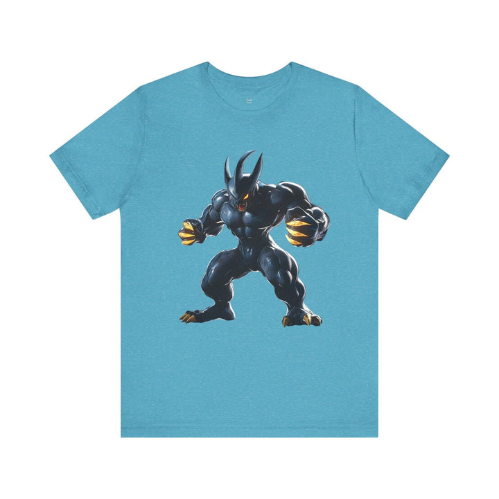 Pokemon Shadow Claw Warrior T Shirt | Heather Aqua