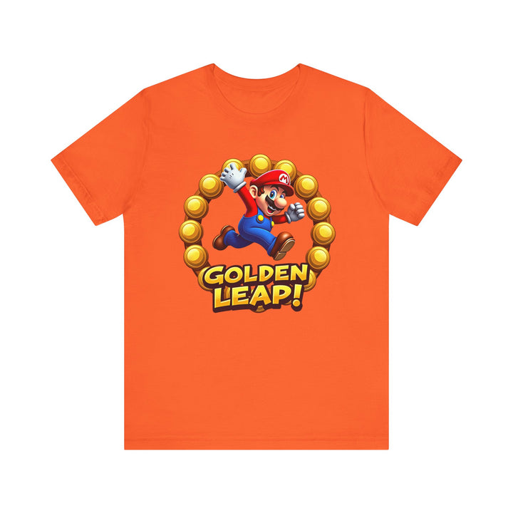 Mario Golden Leap T Shirt | Orange Twill Tees