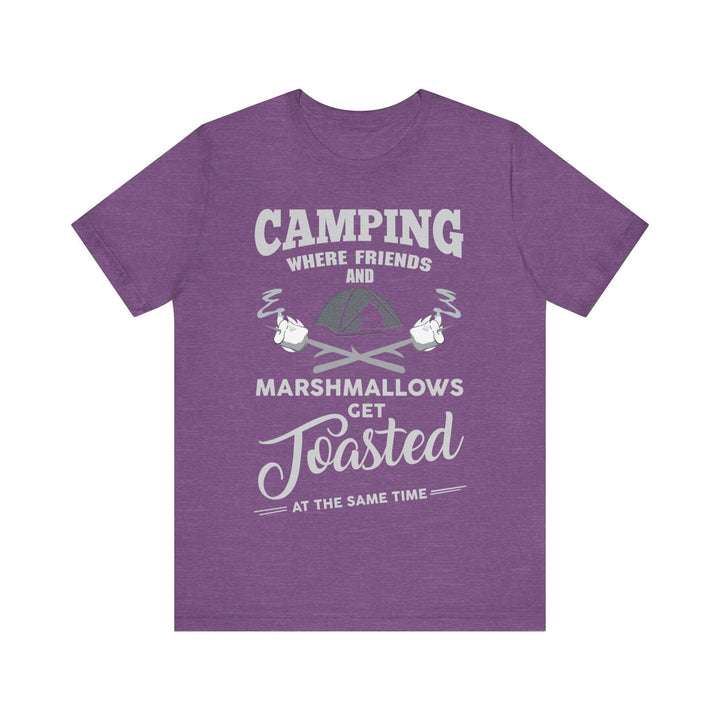 Summer Camp Toasted Marshmallows T Shirt | Heather Team Purple