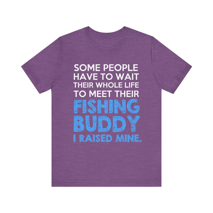 Fishing Buddy T Shirt | Heather Team Purple